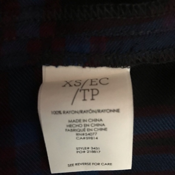 Cabi Check Moody Plaid Peplum Top, *READ ALL - Picture 7 of 9